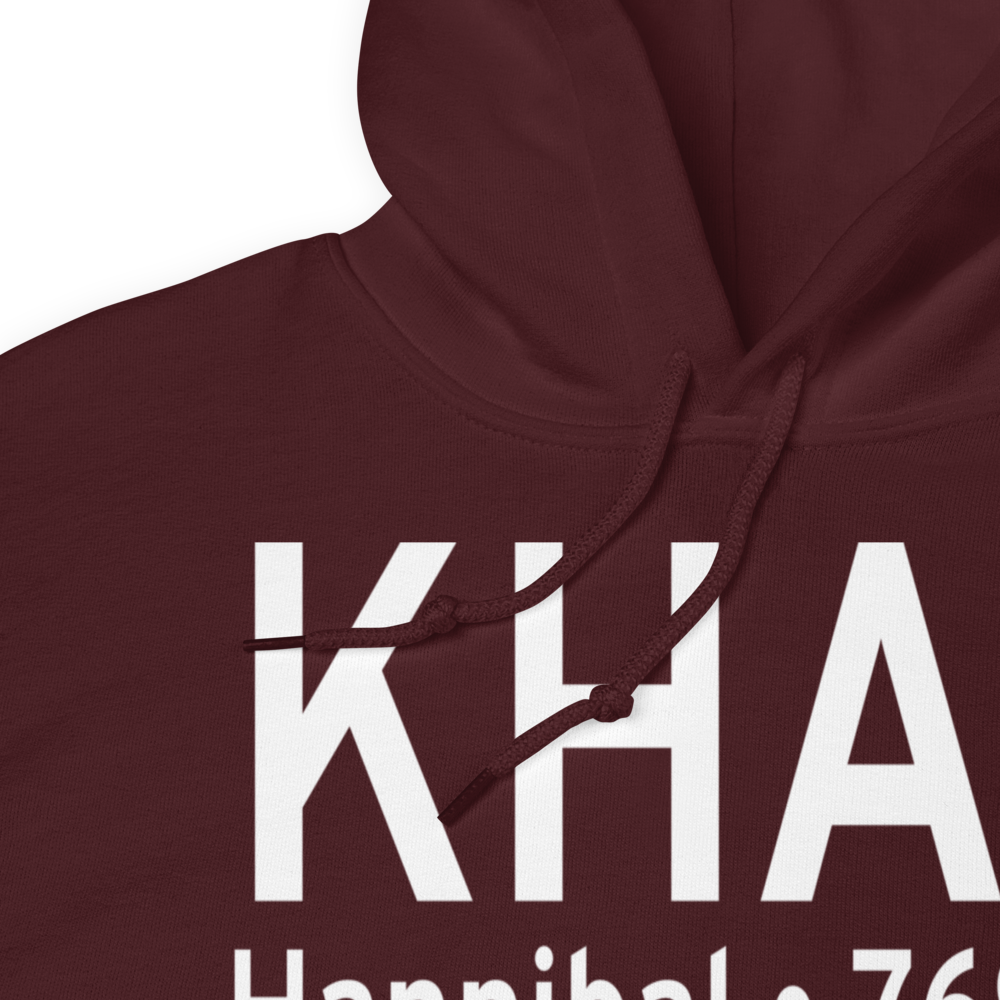 Hannibal Regional Airport (KHAE) ICAO Hoodie Sweatshirt 