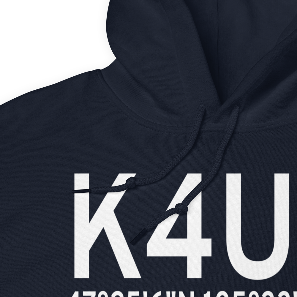 Circle Town County Airport (K4U6) ICAO Hoodie Sweatshirt 