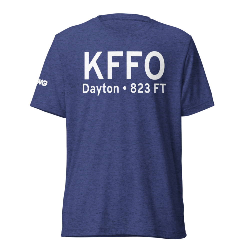 Wright-Patterson Air Force Base (KFFO) ICAO Tri-blend T-Shirt 