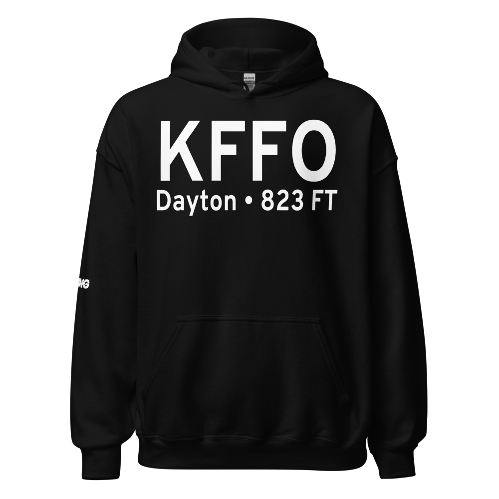 Wright-Patterson Air Force Base (KFFO) ICAO Hoodie Sweatshirt 