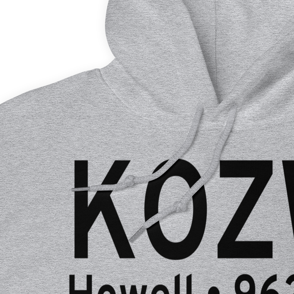 Livingston County Spencer J. Hardy Airport (KOZW) ICAO Hoodie Sweatshirt 