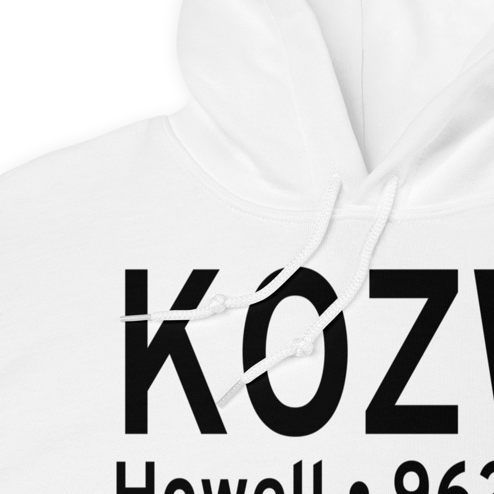 Livingston County Spencer J. Hardy Airport (KOZW) ICAO Hoodie Sweatshirt 