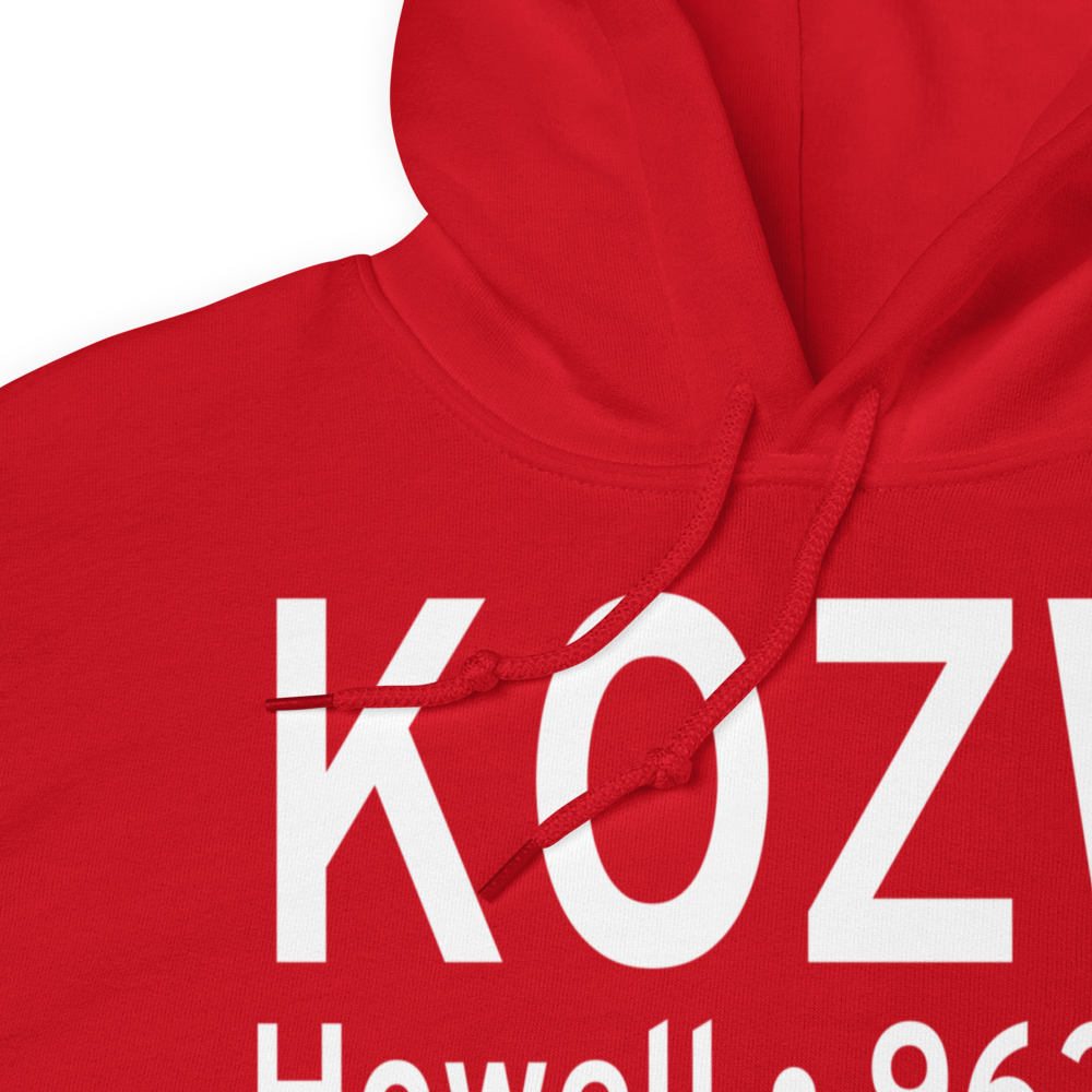 Livingston County Spencer J. Hardy Airport (KOZW) ICAO Hoodie Sweatshirt 