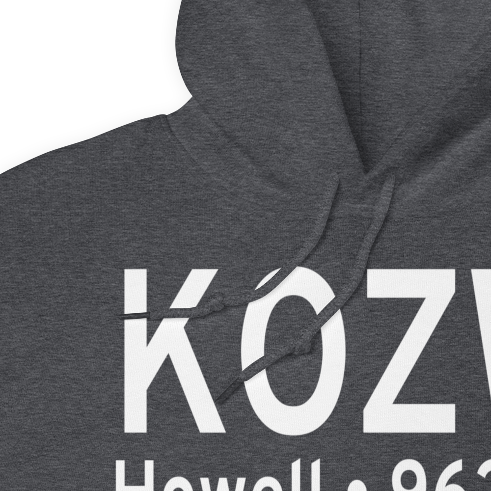 Livingston County Spencer J. Hardy Airport (KOZW) ICAO Hoodie Sweatshirt 
