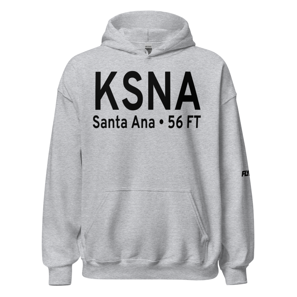 John Wayne Airport-Orange County Airport (KSNA) ICAO Hoodie Sweatshirt 