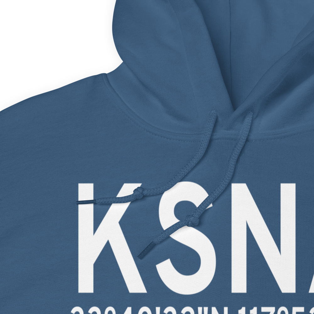 John Wayne Airport-Orange County Airport (KSNA) ICAO Hoodie Sweatshirt 