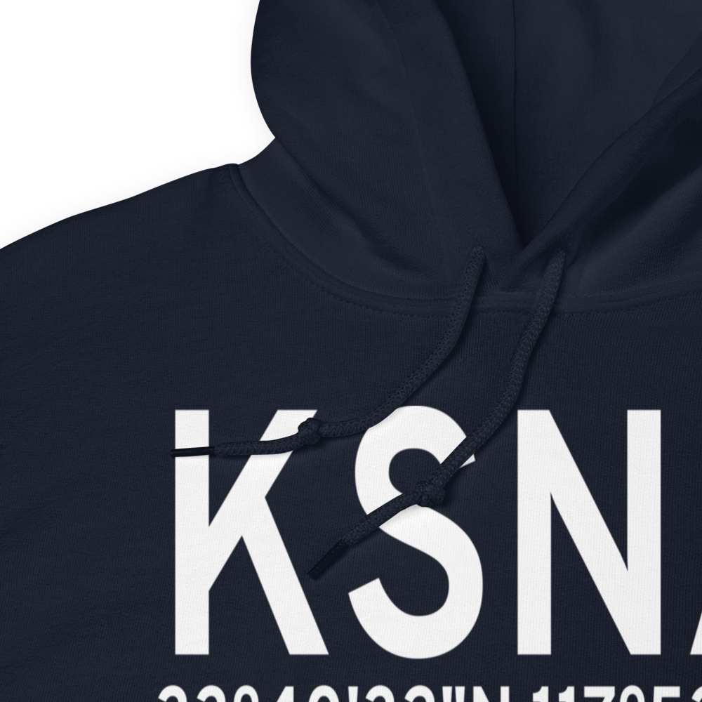John Wayne Airport-Orange County Airport (KSNA) ICAO Hoodie Sweatshirt 