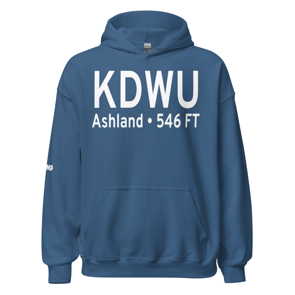 Ashland Regional Airport (KDWU) ICAO Hoodie Sweatshirt 