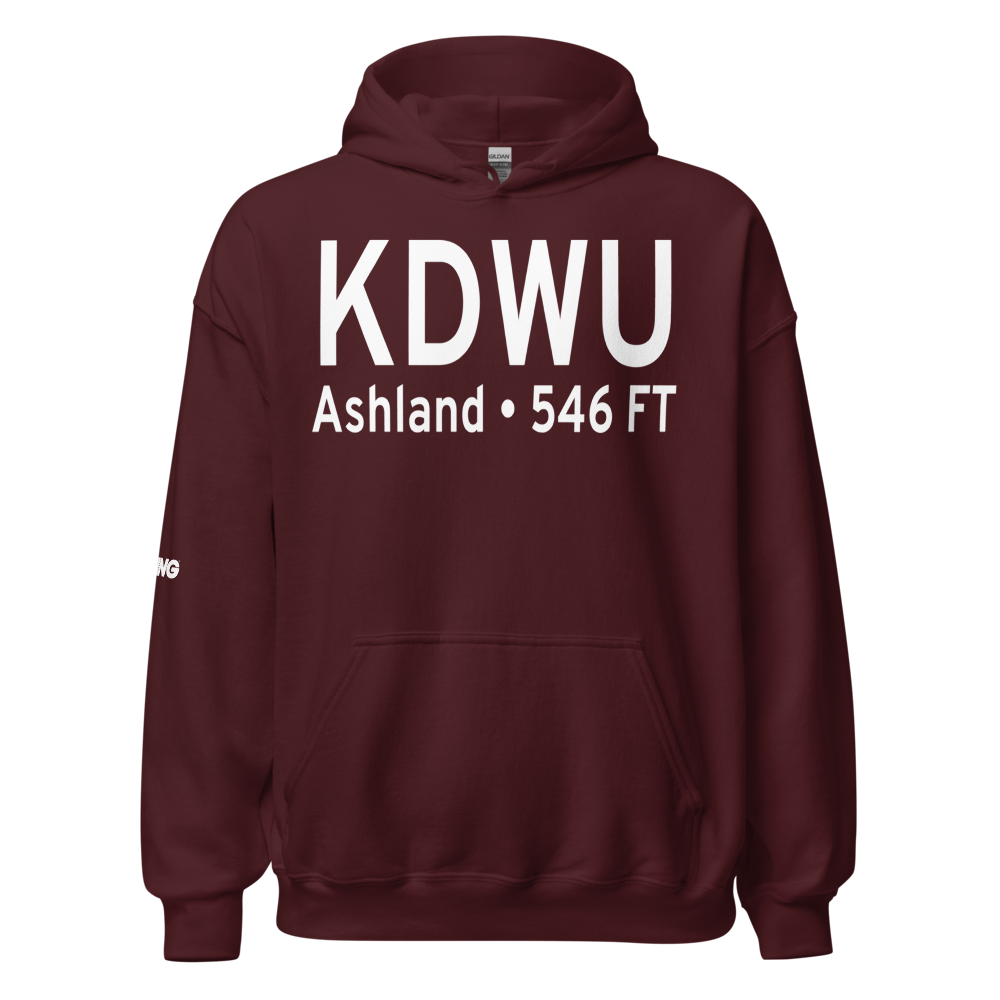 Ashland Regional Airport (KDWU) ICAO Hoodie Sweatshirt 
