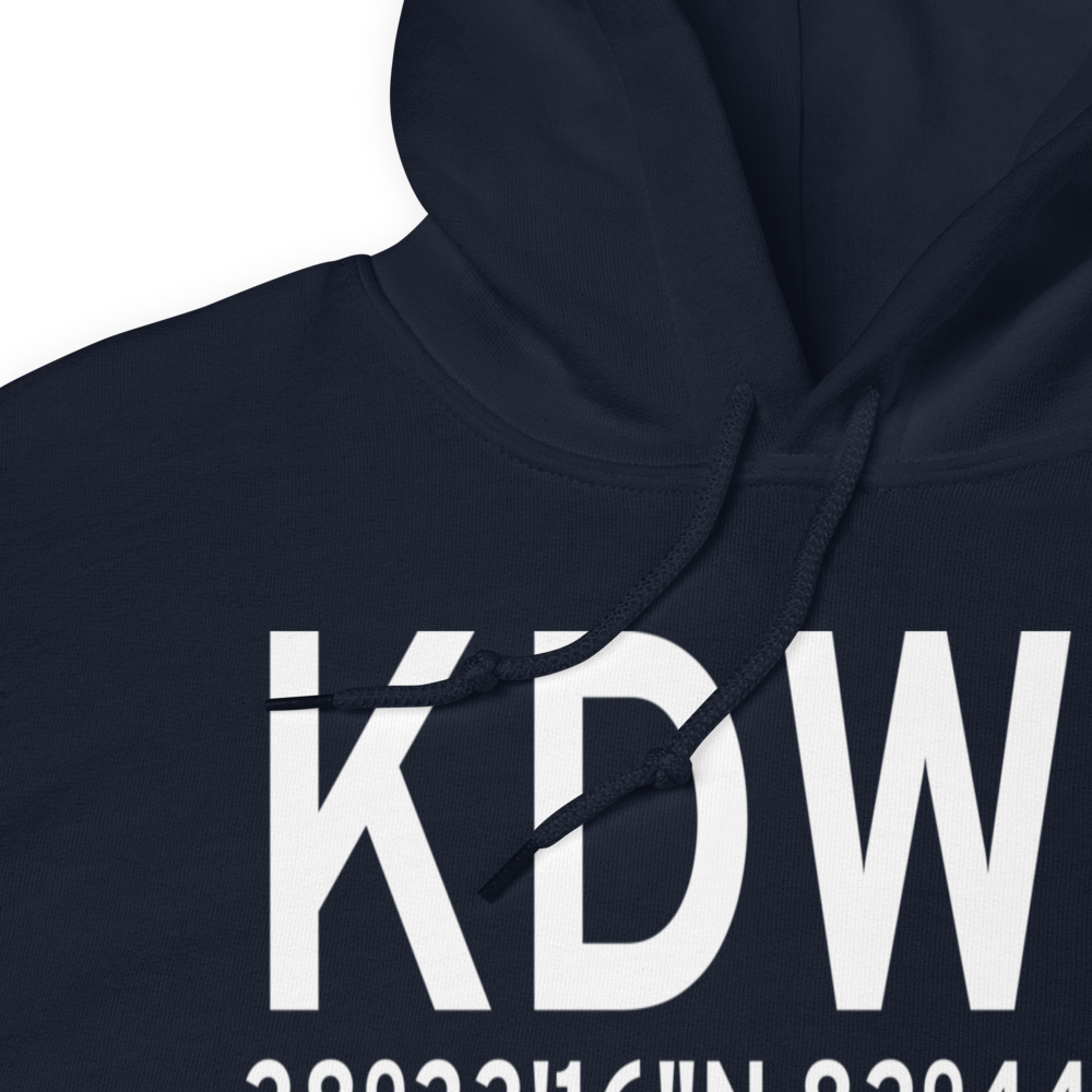 Ashland Regional Airport (KDWU) ICAO Hoodie Sweatshirt 