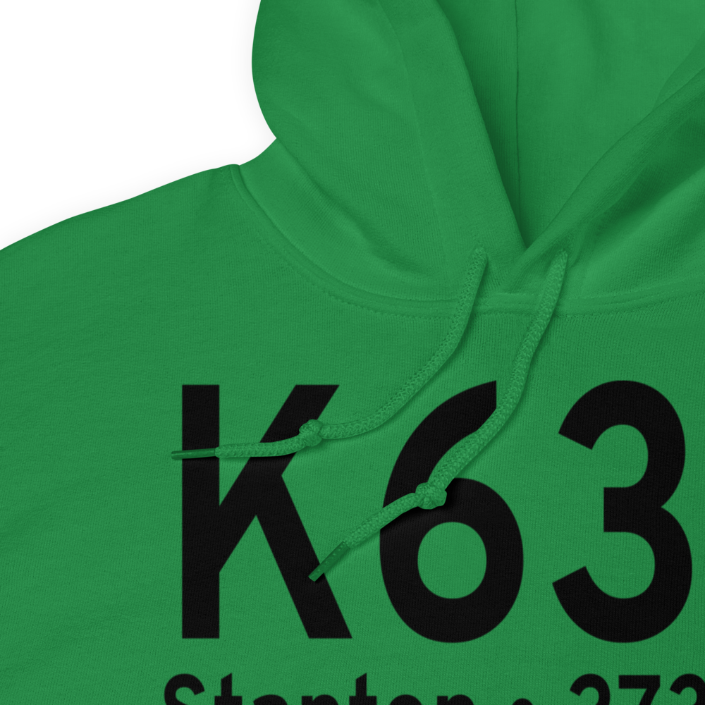 Stanton Municipal Airport (K63F) ICAO Hoodie Sweatshirt 
