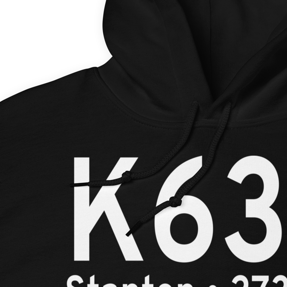 Stanton Municipal Airport (K63F) ICAO Hoodie Sweatshirt 