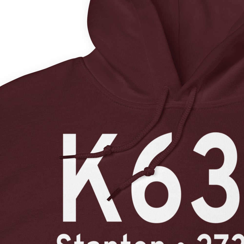Stanton Municipal Airport (K63F) ICAO Hoodie Sweatshirt 