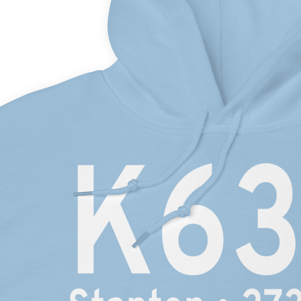 Stanton Municipal Airport (K63F) ICAO Hoodie Sweatshirt 