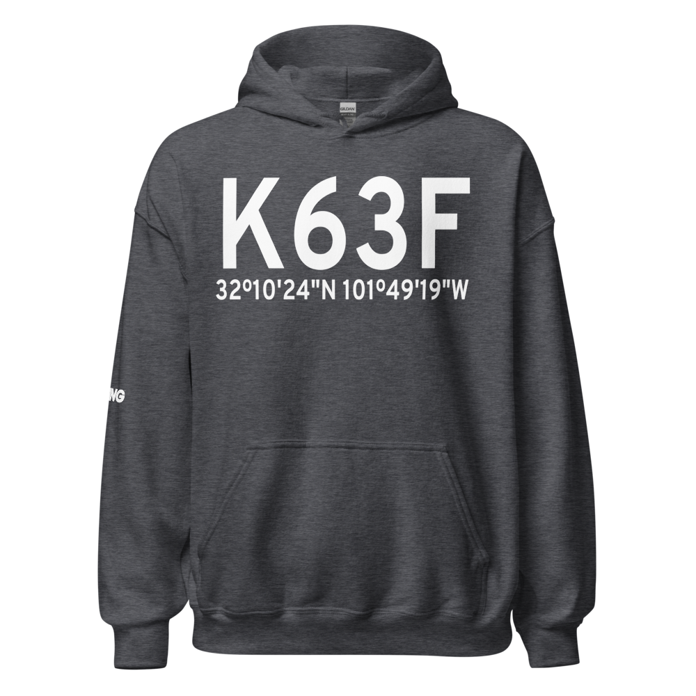 Stanton Municipal Airport (K63F) ICAO Hoodie Sweatshirt 