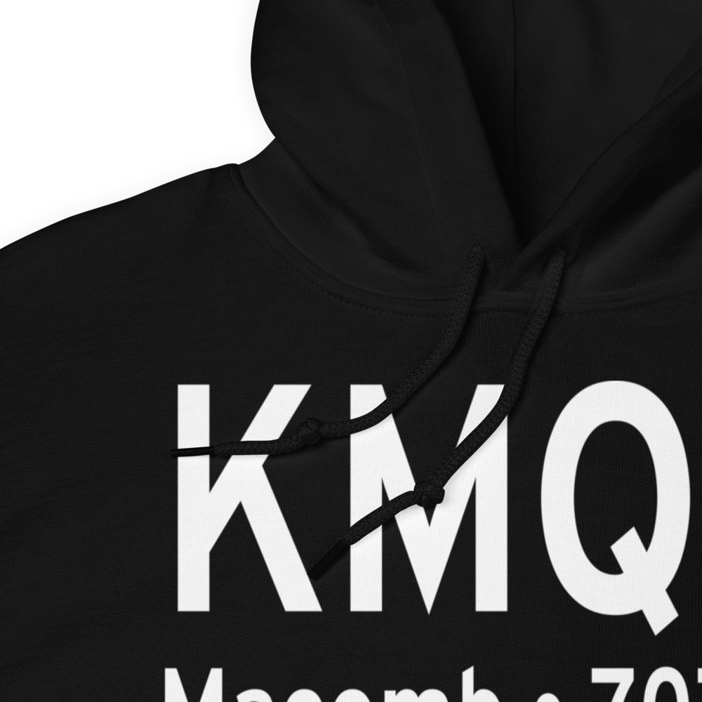 Macomb Municipal Airport (KMQB) ICAO Hoodie Sweatshirt 