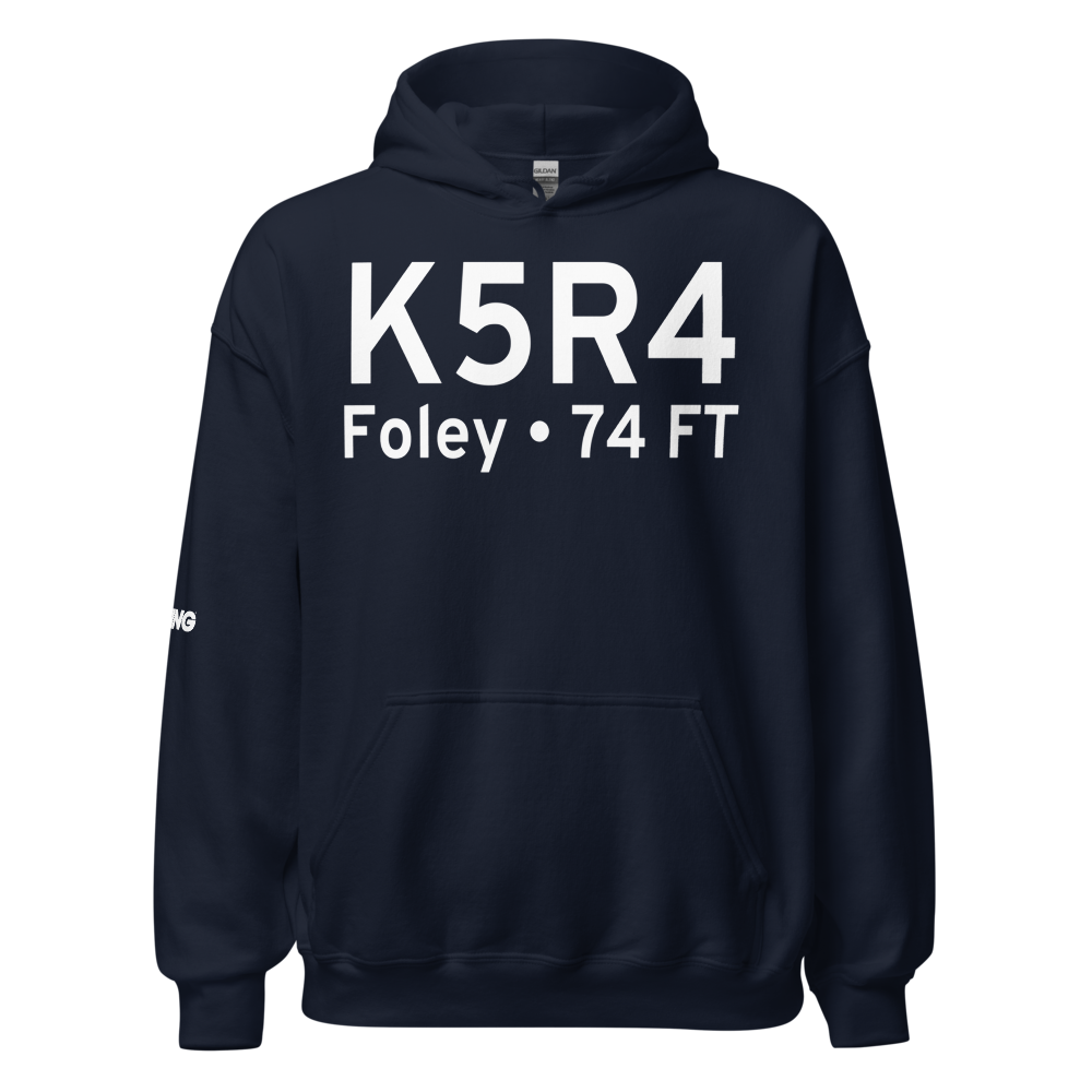 Foley Municipal Airport (K5R4) ICAO Hoodie Sweatshirt 