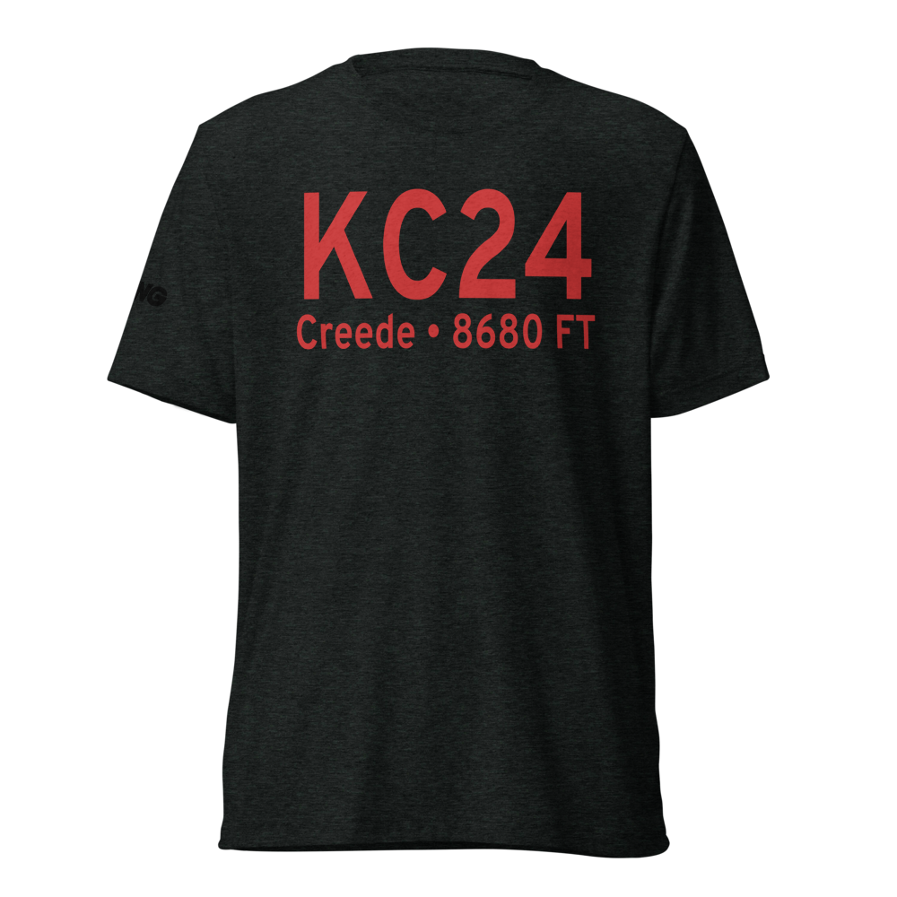 Mineral County Memorial Airport (KC24) ICAO Tri-blend T-Shirt 