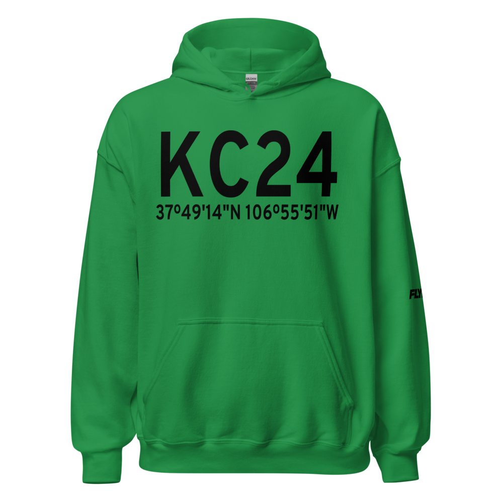 Mineral County Memorial Airport (KC24) ICAO Hoodie Sweatshirt 