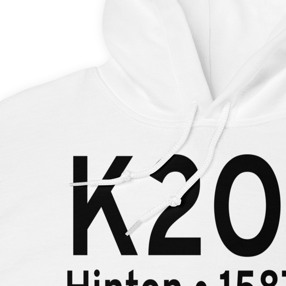 Hinton Municipal Airport (K2O8) ICAO Hoodie Sweatshirt 