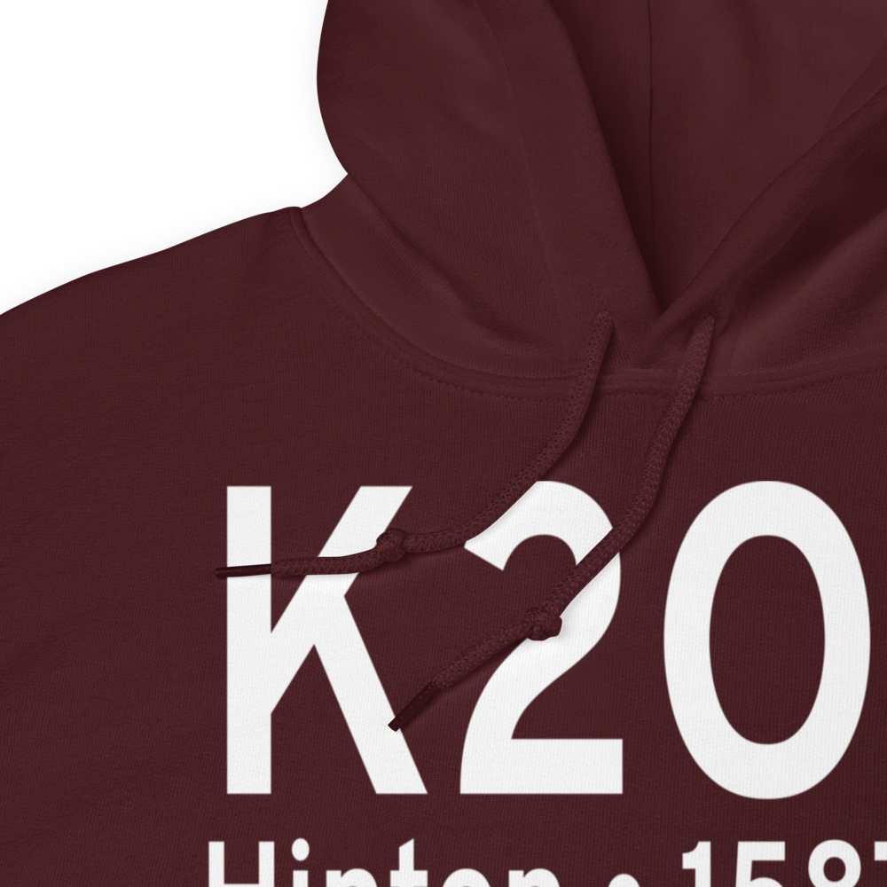 Hinton Municipal Airport (K2O8) ICAO Hoodie Sweatshirt 