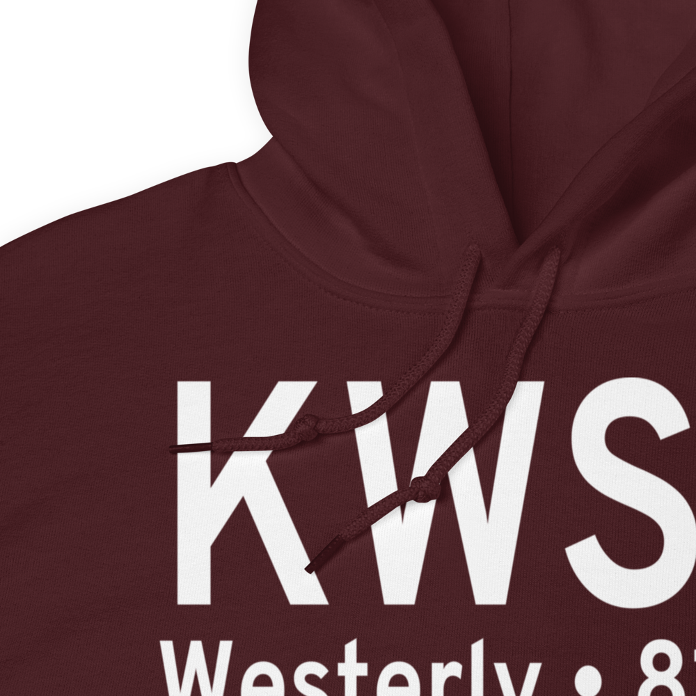 Westerly State Airport (KWST) ICAO Hoodie Sweatshirt 