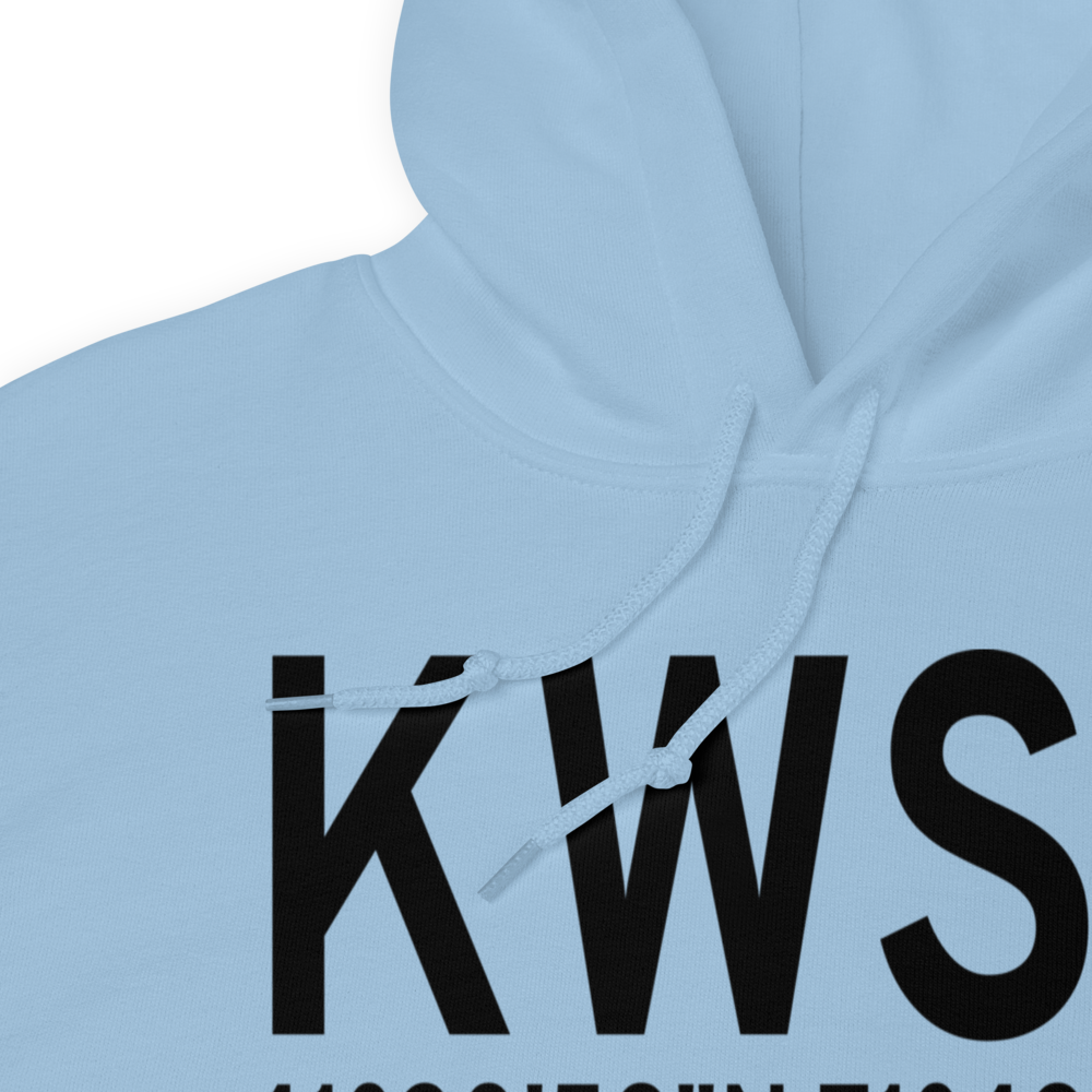 Westerly State Airport (KWST) ICAO Hoodie Sweatshirt 