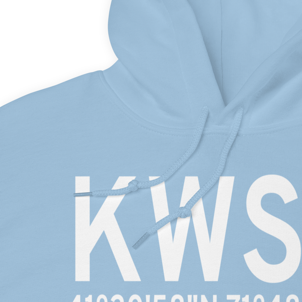 Westerly State Airport (KWST) ICAO Hoodie Sweatshirt 