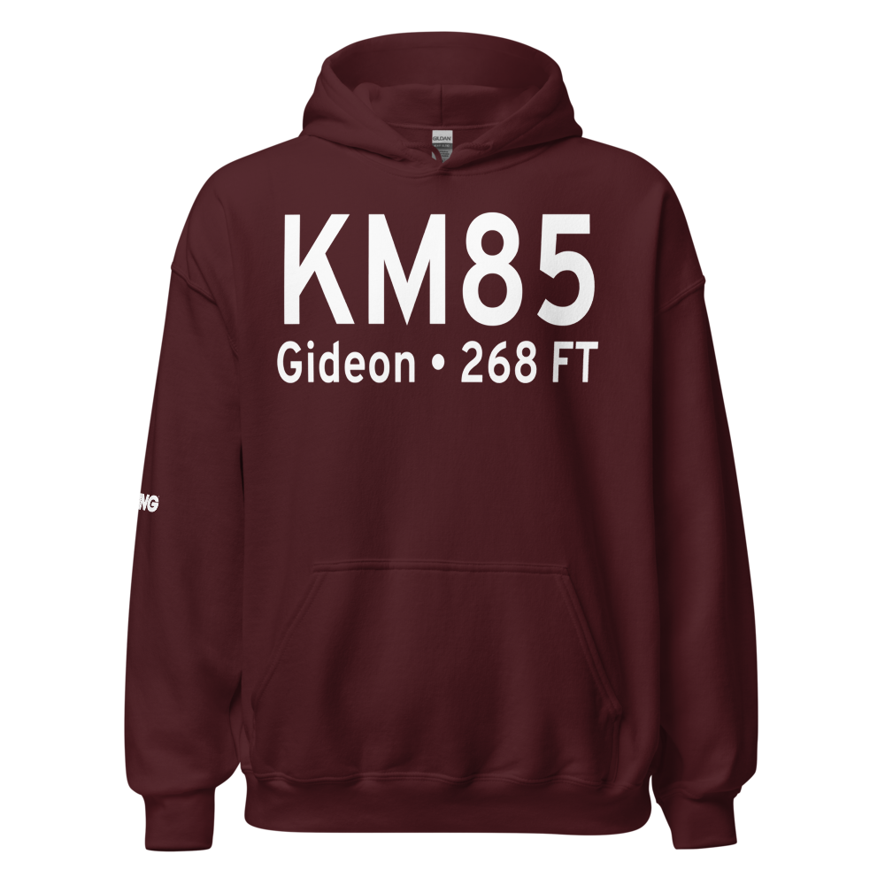 Gideon Memorial Airport (KM85) ICAO Hoodie Sweatshirt 