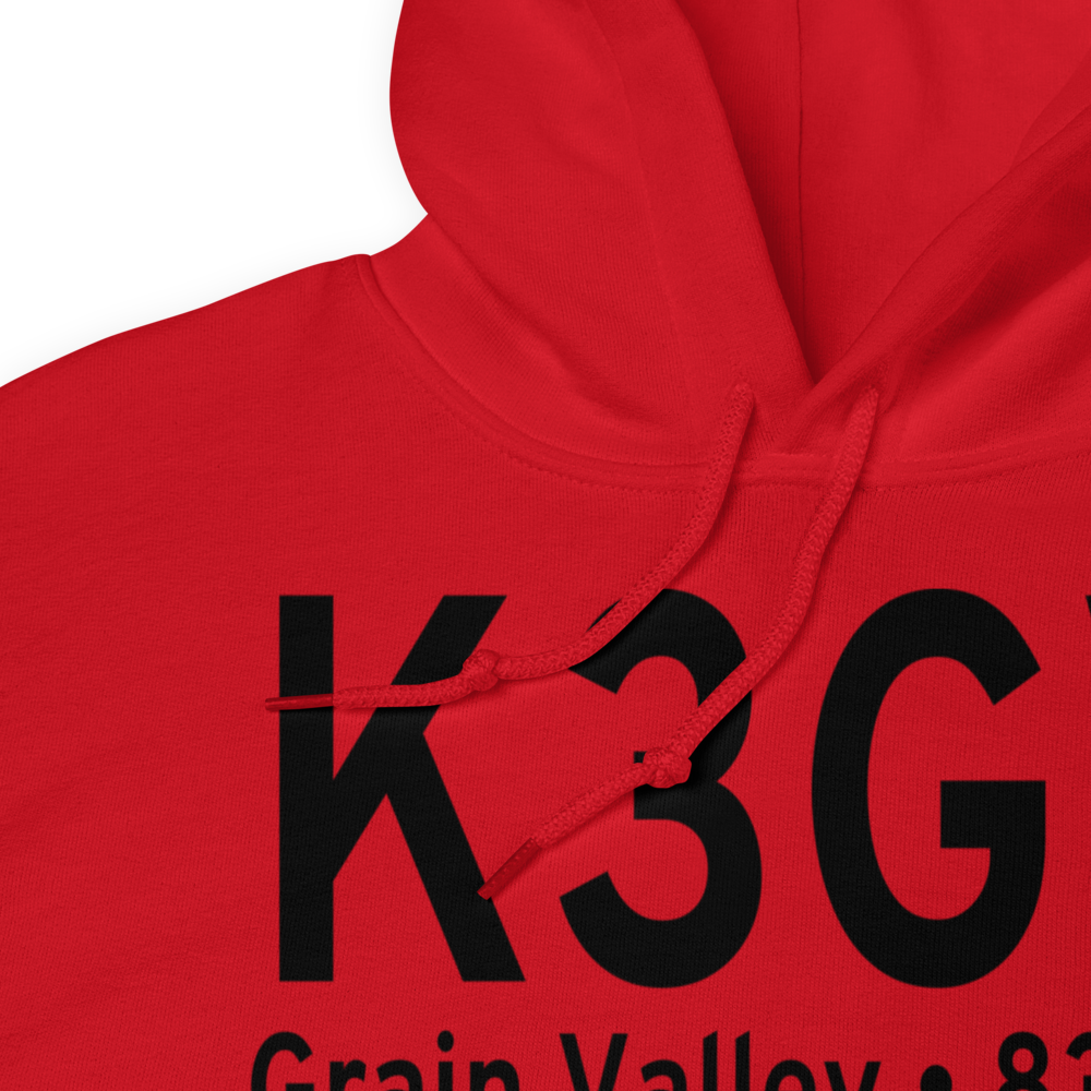 East Kansas City Airport (K3GV) ICAO Hoodie Sweatshirt 