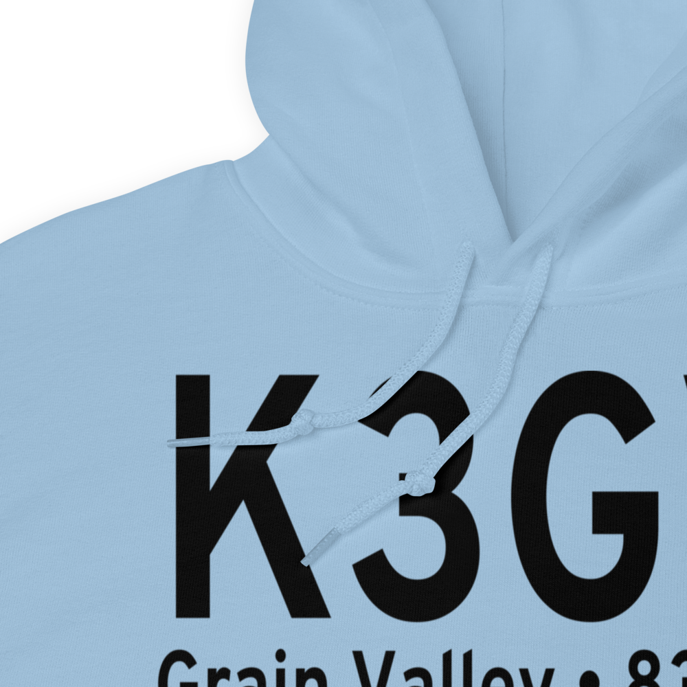 East Kansas City Airport (K3GV) ICAO Hoodie Sweatshirt 