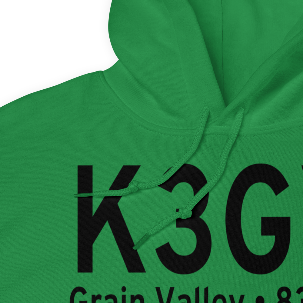 East Kansas City Airport (K3GV) ICAO Hoodie Sweatshirt 