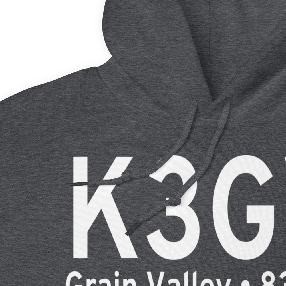 East Kansas City Airport (K3GV) ICAO Hoodie Sweatshirt 