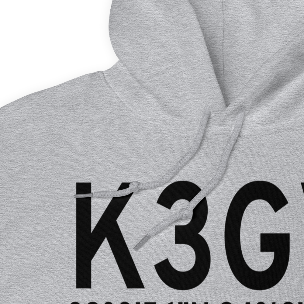 East Kansas City Airport (K3GV) ICAO Hoodie Sweatshirt 
