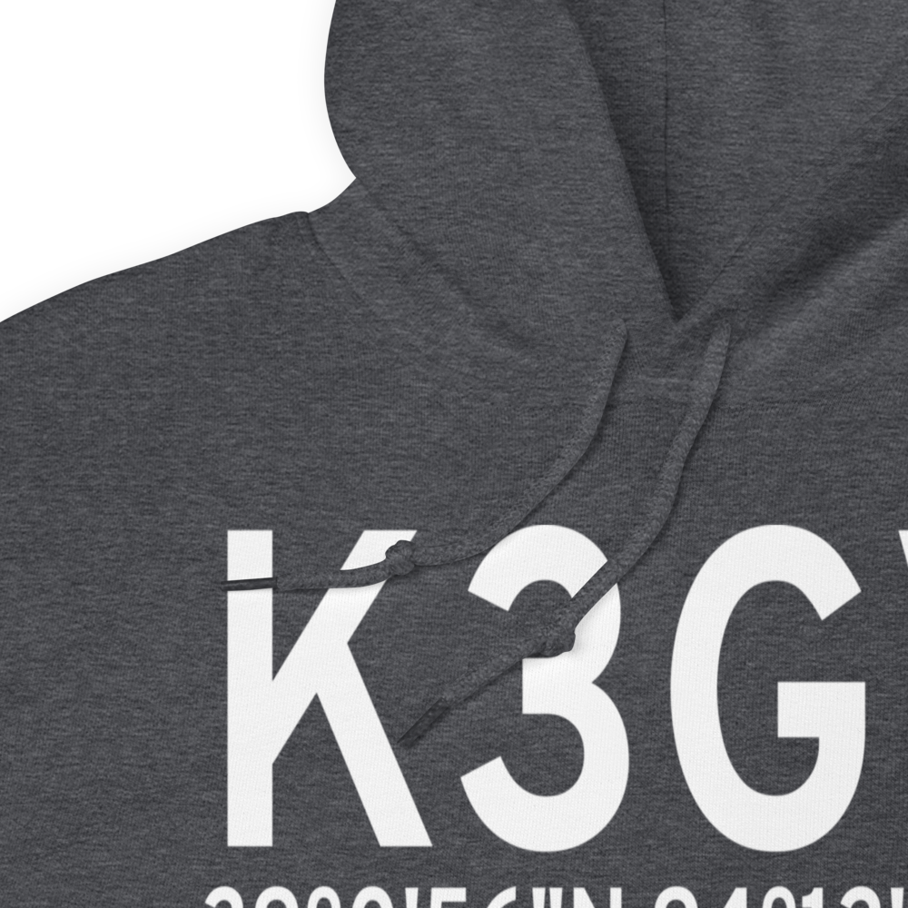 East Kansas City Airport (K3GV) ICAO Hoodie Sweatshirt 