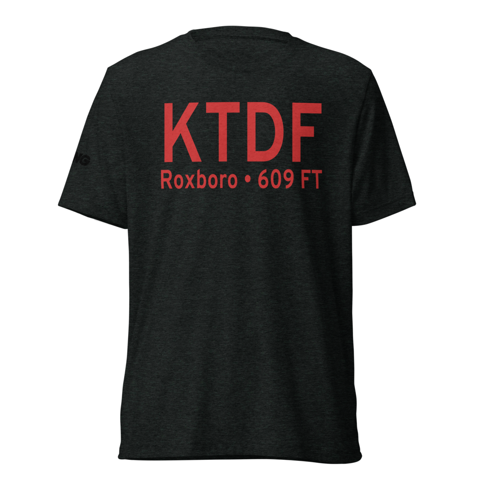 Person County Airport (KTDF) ICAO Tri-blend T-Shirt 