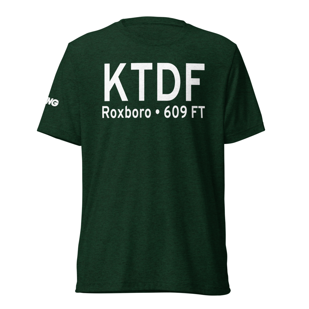 Person County Airport (KTDF) ICAO Tri-blend T-Shirt 