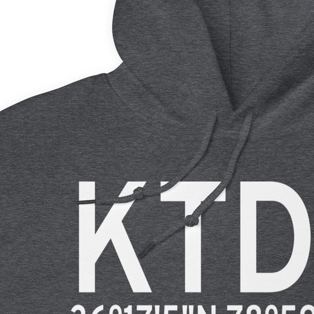 Person County Airport (KTDF) ICAO Hoodie Sweatshirt 