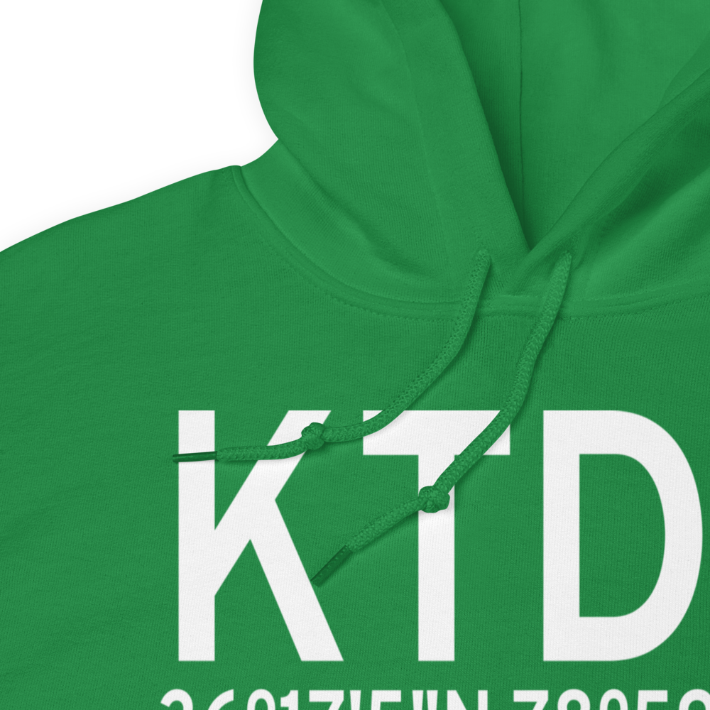 Person County Airport (KTDF) ICAO Hoodie Sweatshirt 