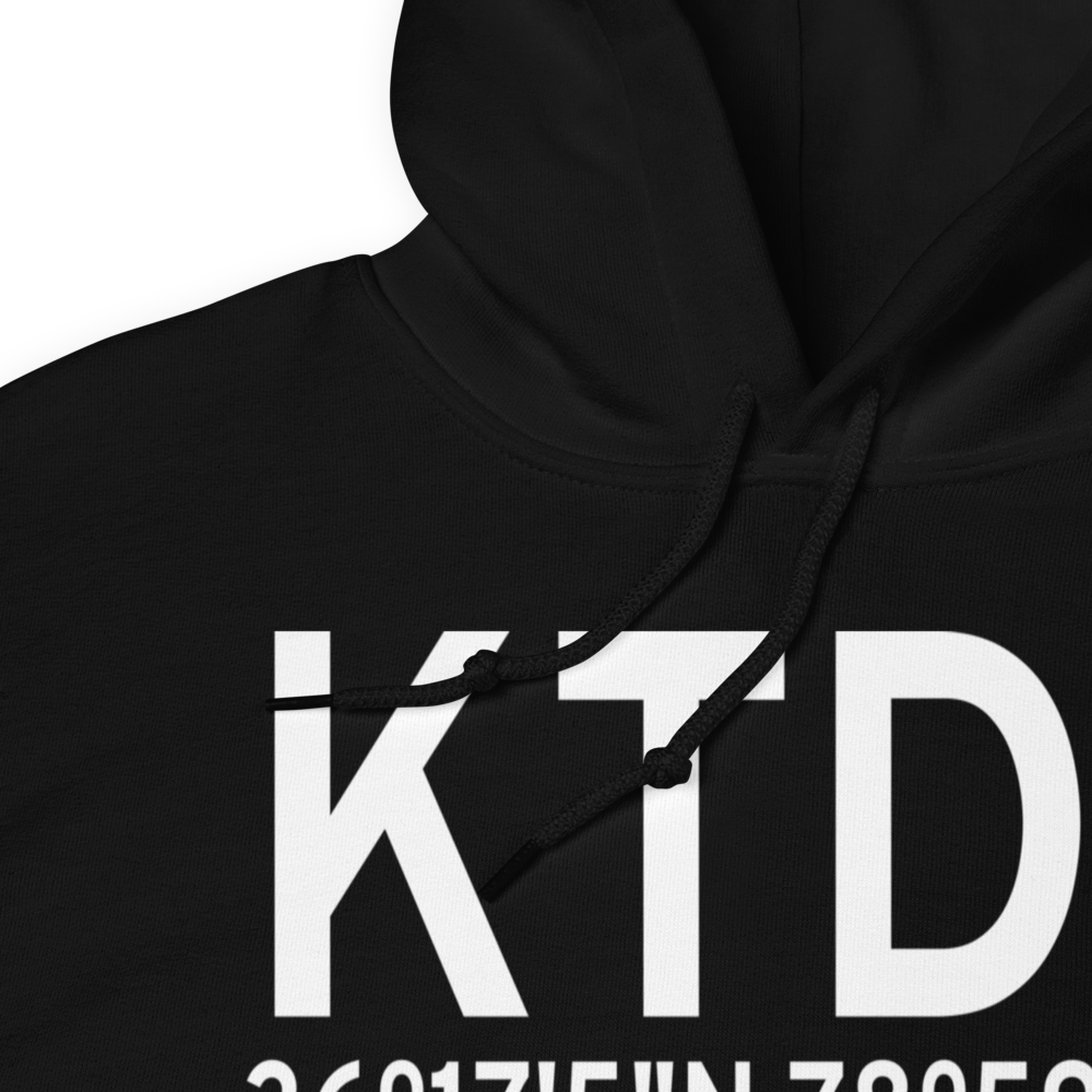 Person County Airport (KTDF) ICAO Hoodie Sweatshirt 