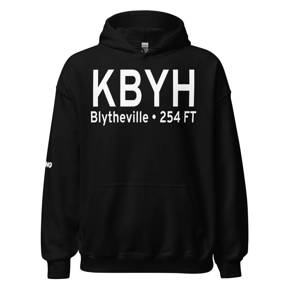 Arkansas International Airport (KBYH) ICAO Hoodie Sweatshirt 