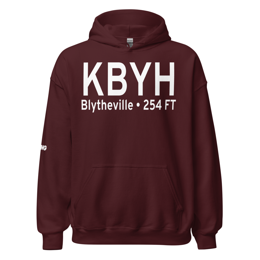 Arkansas International Airport (KBYH) ICAO Hoodie Sweatshirt 