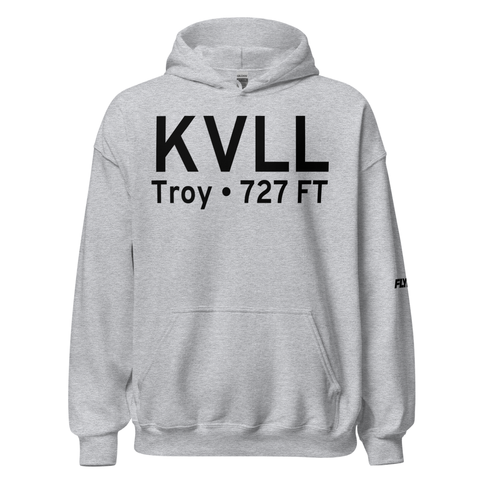 Oakland Troy Airport (KVLL) ICAO Hoodie Sweatshirt 