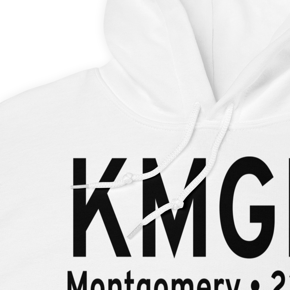 Montgomery Regional (Dannelly Field) Airport (KMGM) ICAO Hoodie Sweatshirt 