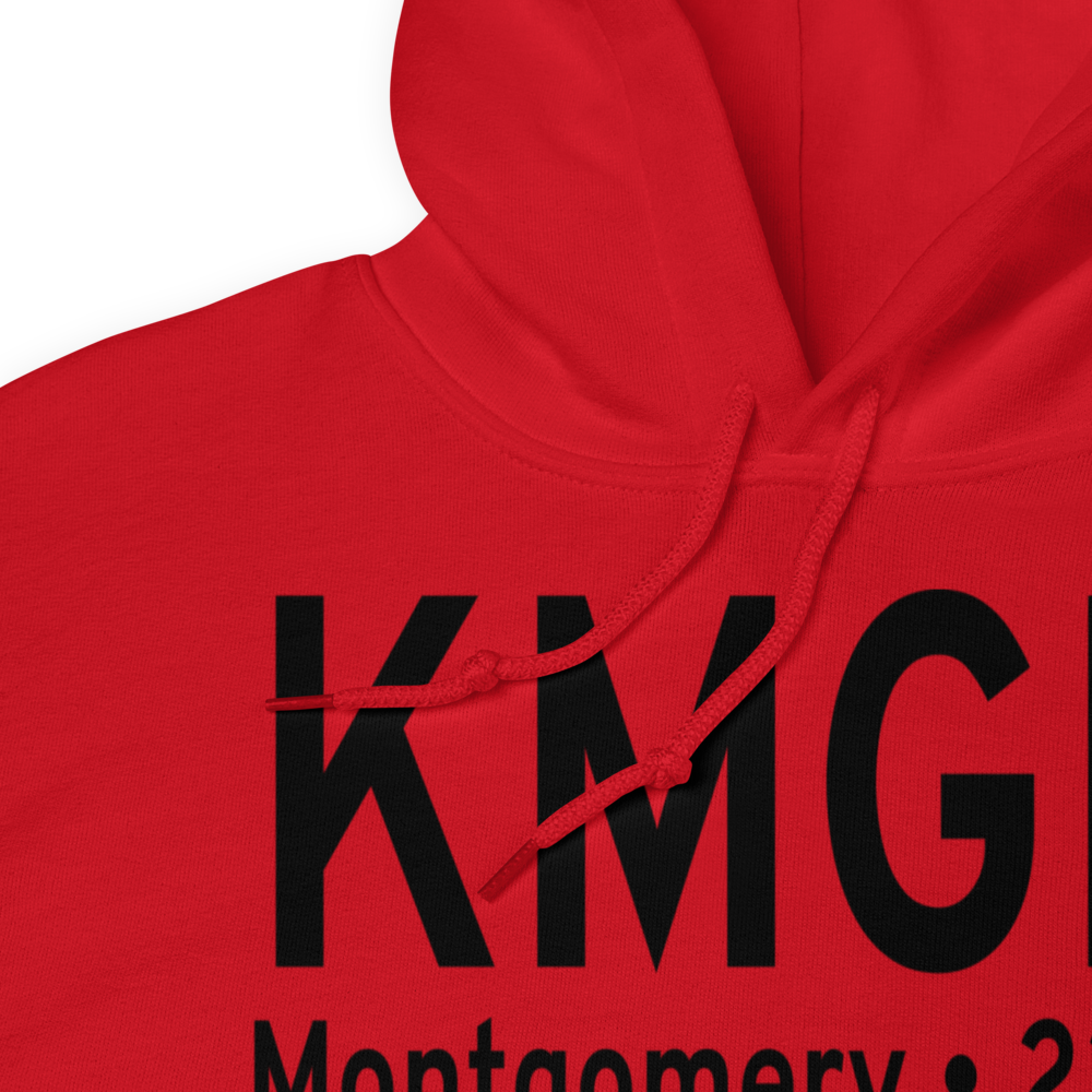 Montgomery Regional (Dannelly Field) Airport (KMGM) ICAO Hoodie Sweatshirt 