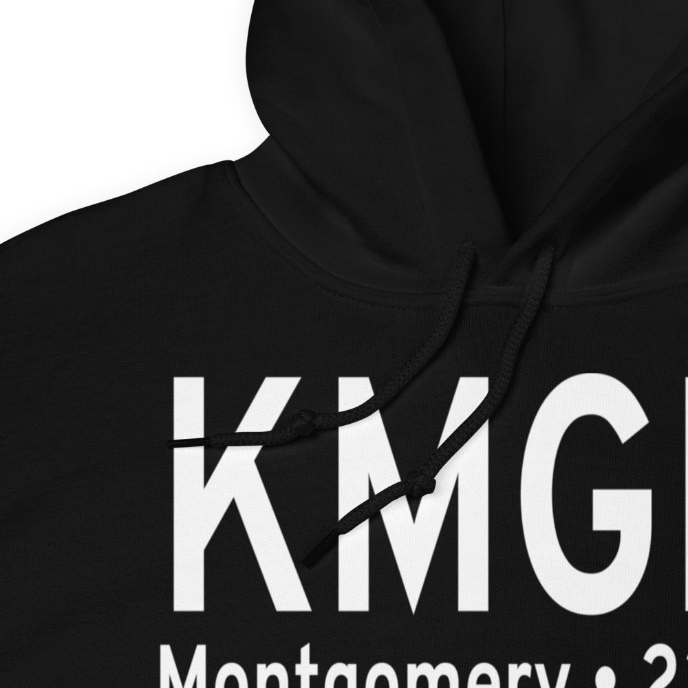 Montgomery Regional (Dannelly Field) Airport (KMGM) ICAO Hoodie Sweatshirt 