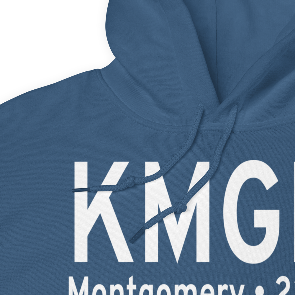 Montgomery Regional (Dannelly Field) Airport (KMGM) ICAO Hoodie Sweatshirt 
