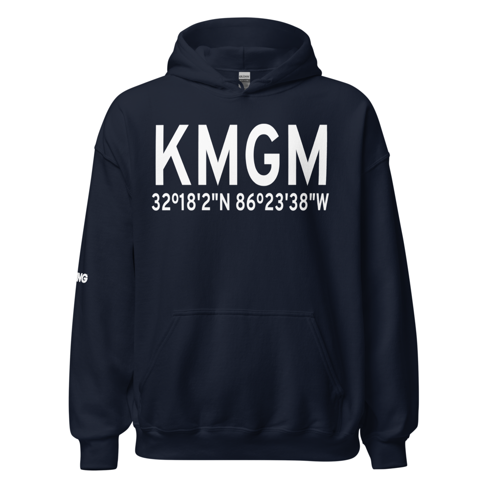 Montgomery Regional (Dannelly Field) Airport (KMGM) ICAO Hoodie Sweatshirt 