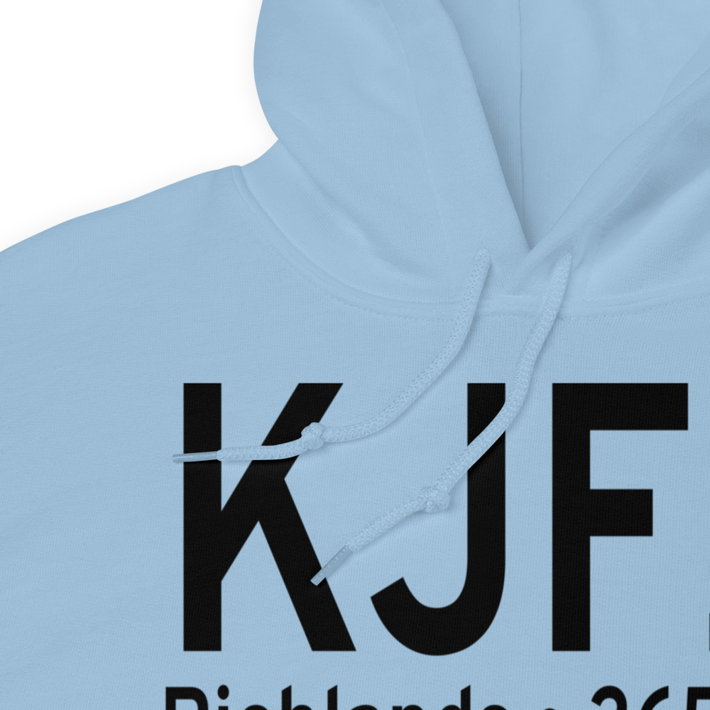 Tazewell County Airport (KJFZ) ICAO Hoodie Sweatshirt 