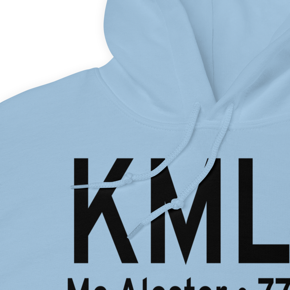 Mc Alester Regional Airport (KMLC) ICAO Hoodie Sweatshirt 